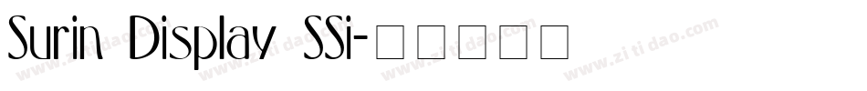 Surin Display SSi字体转换